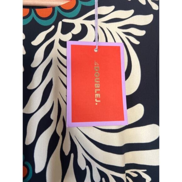 NWT La Double J Mini Supreme Swing Long Fluted Sleeves Dress Black Size: Medium - Picture 4 of 9